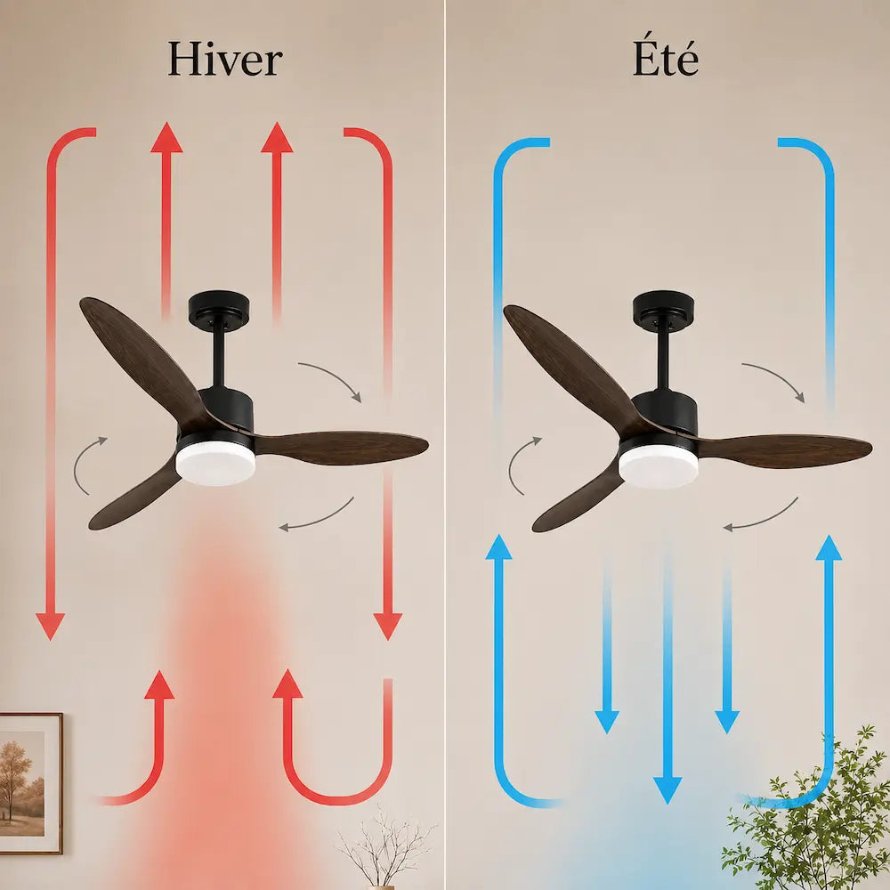 Ventilateur de Plafond Épuré LED | Ovia