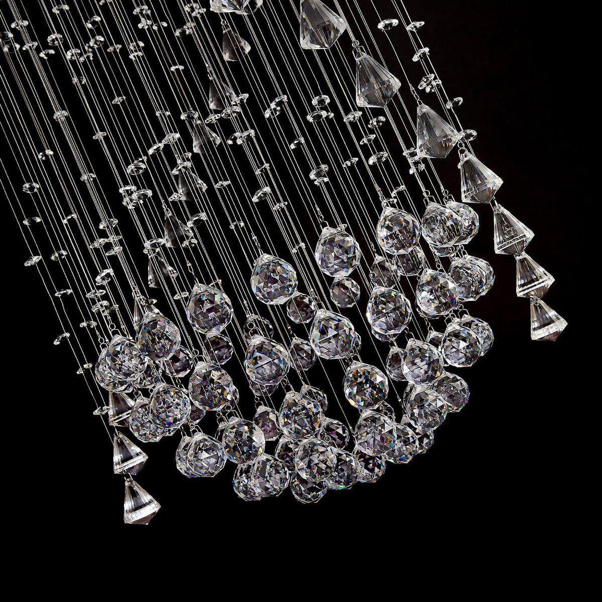Lustre Spirale Cristal Escalier | Mira