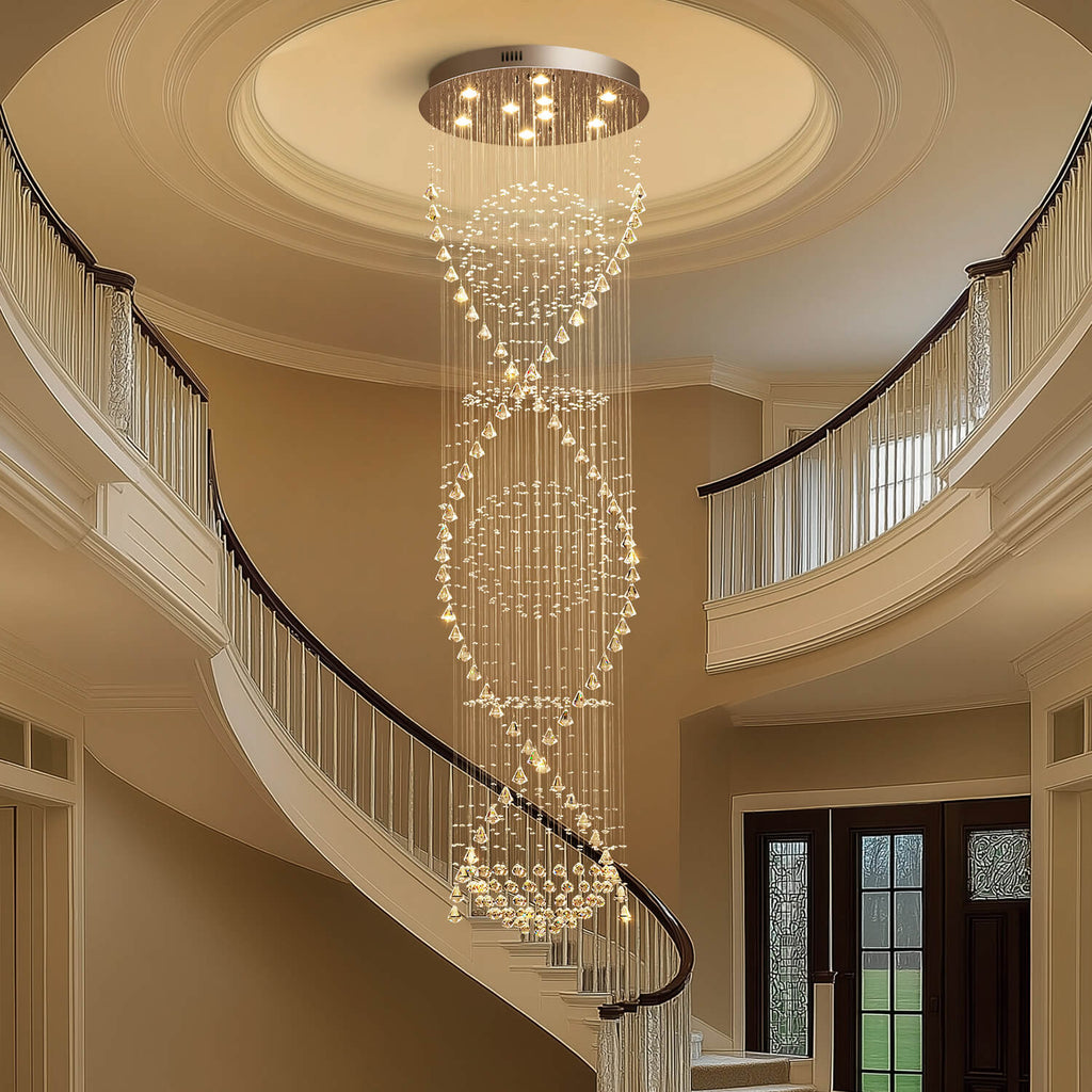 Lustre Spirale Cristal Escalier | Mira