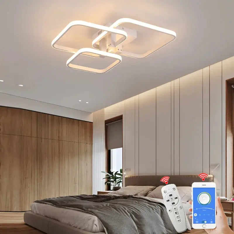 Plafonnier LED Carré | Hana