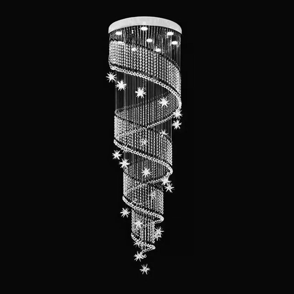 Lustre Pluie Cristal Spirale | Relo
