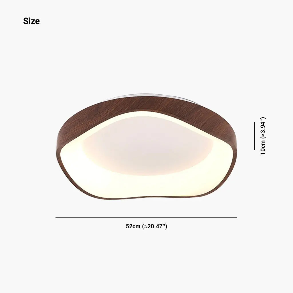 Plafonnier Scandinave Wabi Sabi en Bois | Ceri