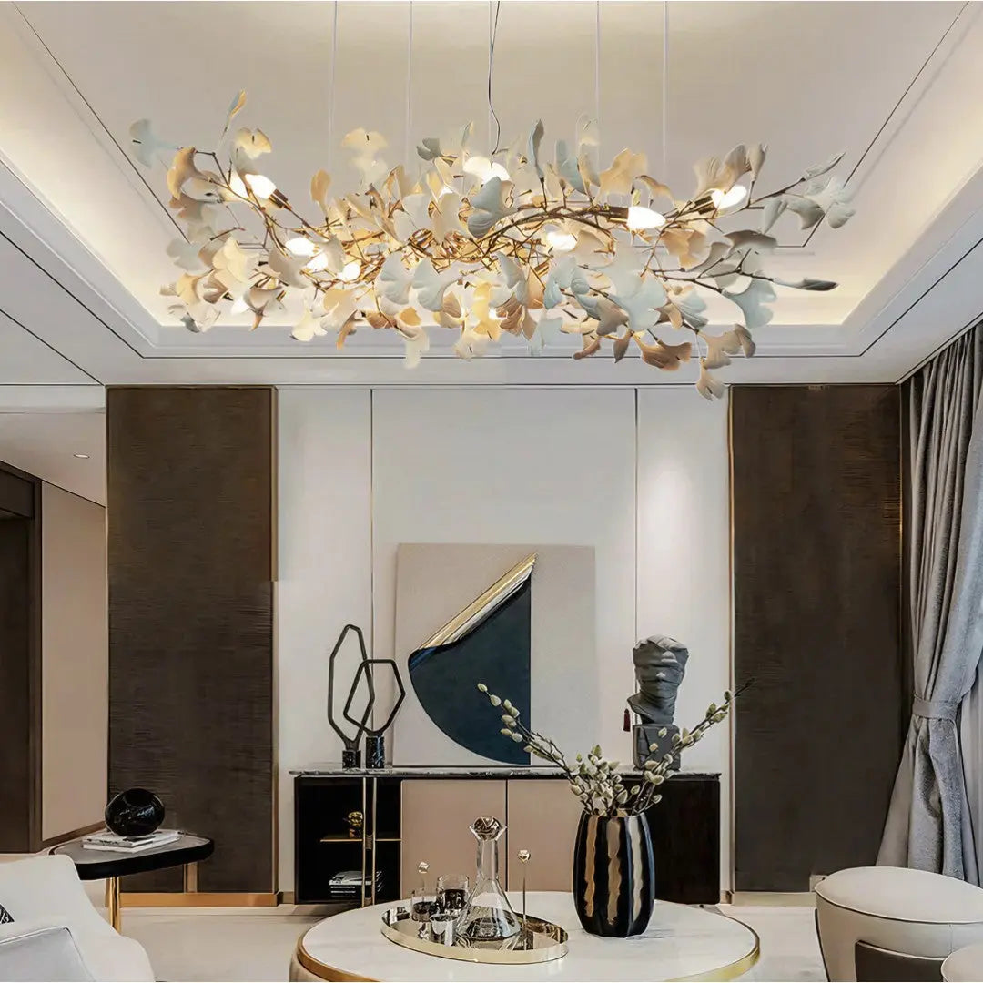 Lustre Feuilles en Céramique et Métal | Beli