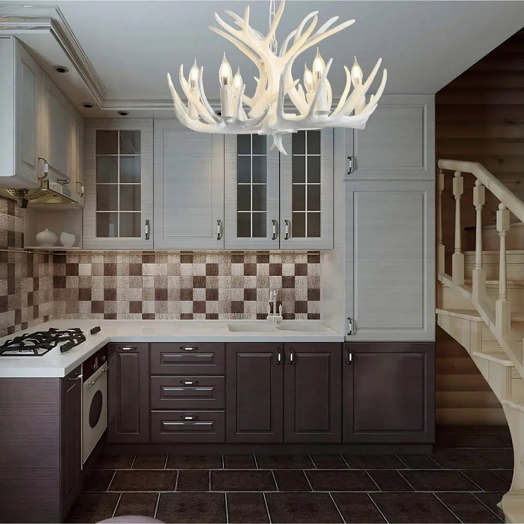 Lustre Bois de Cerf en Résine | Kiro
