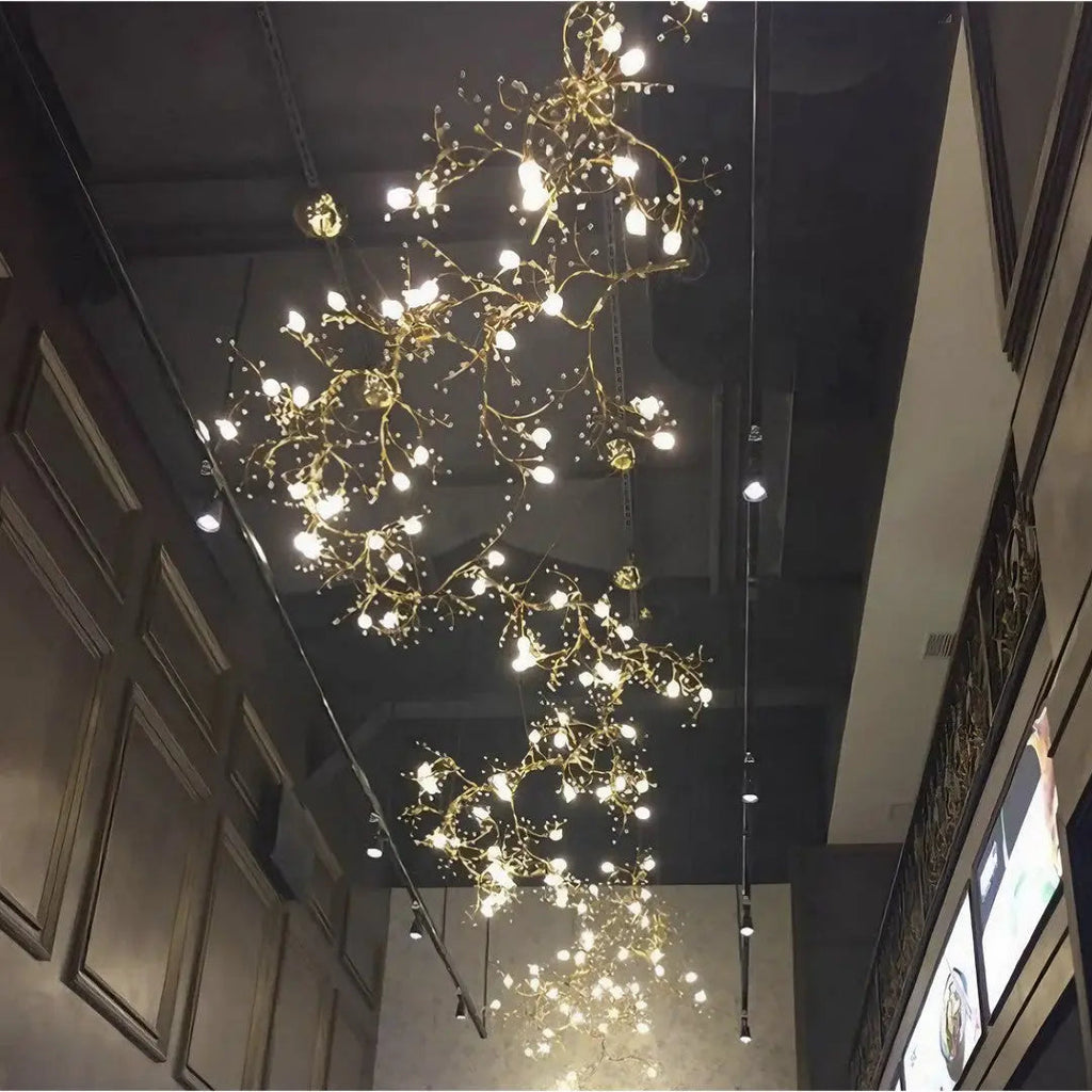 Lustre Verre Artistique en Métal | Yara