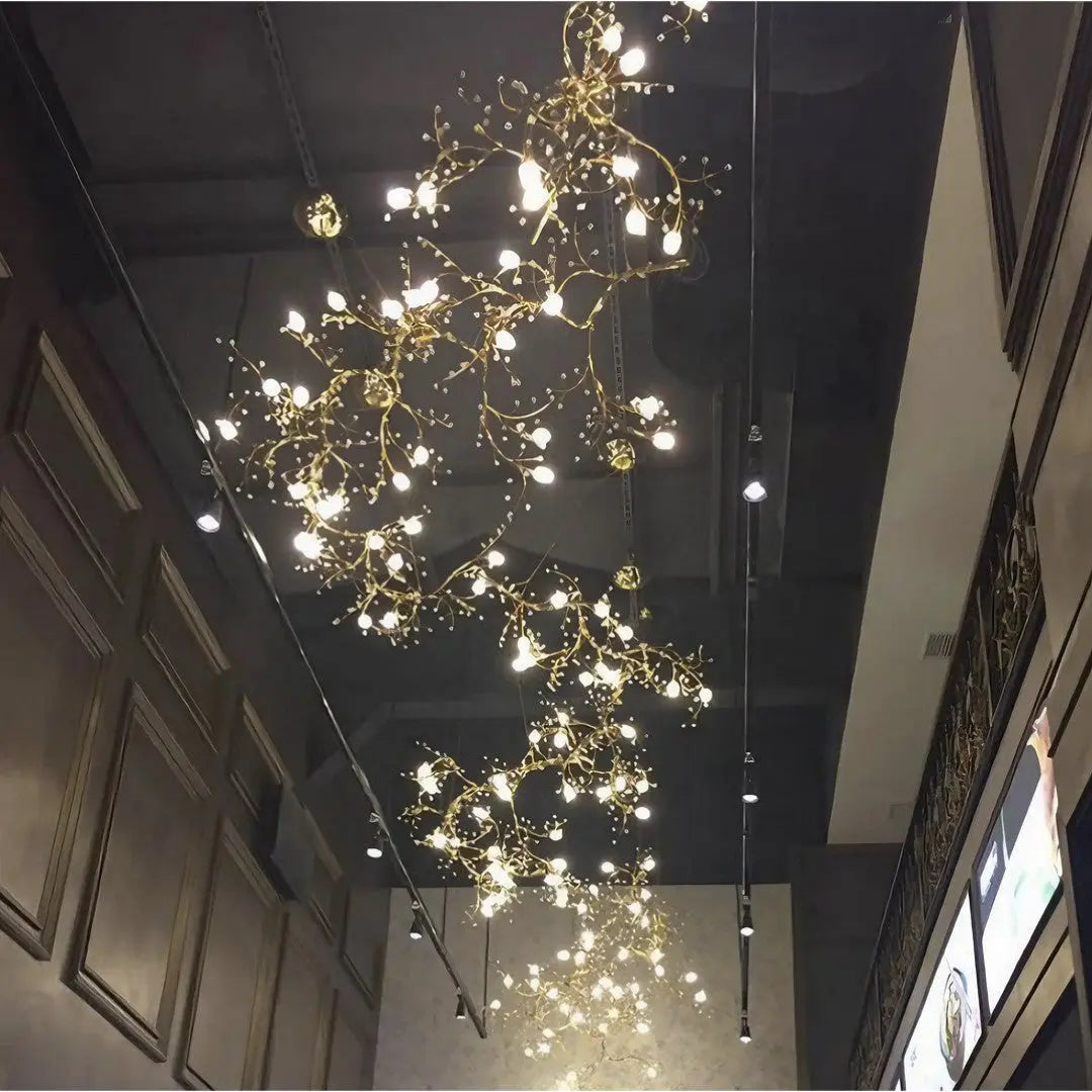 Lustre Verre Artistique en Métal | Yara