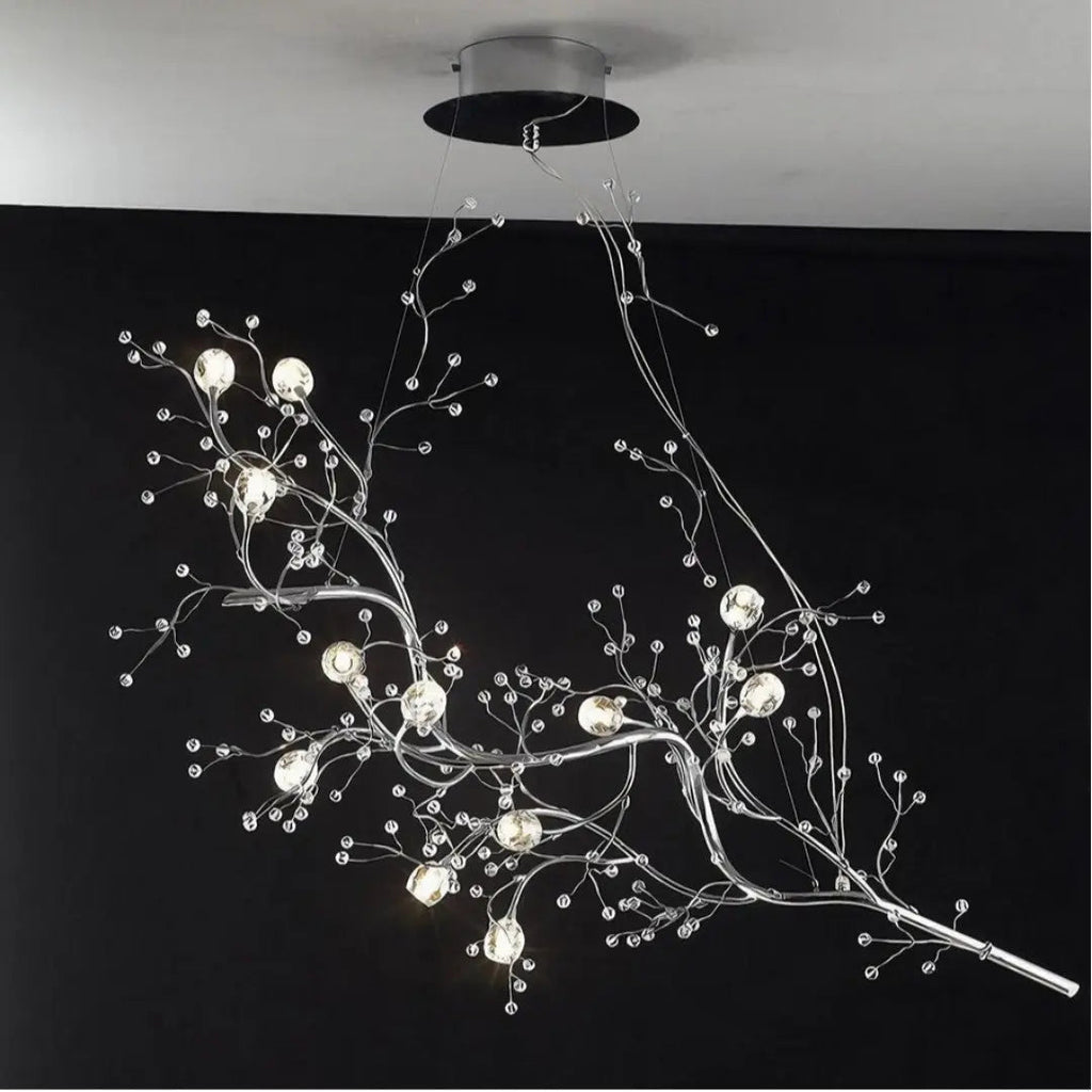 Lustre Verre Artistique en Métal | Yara