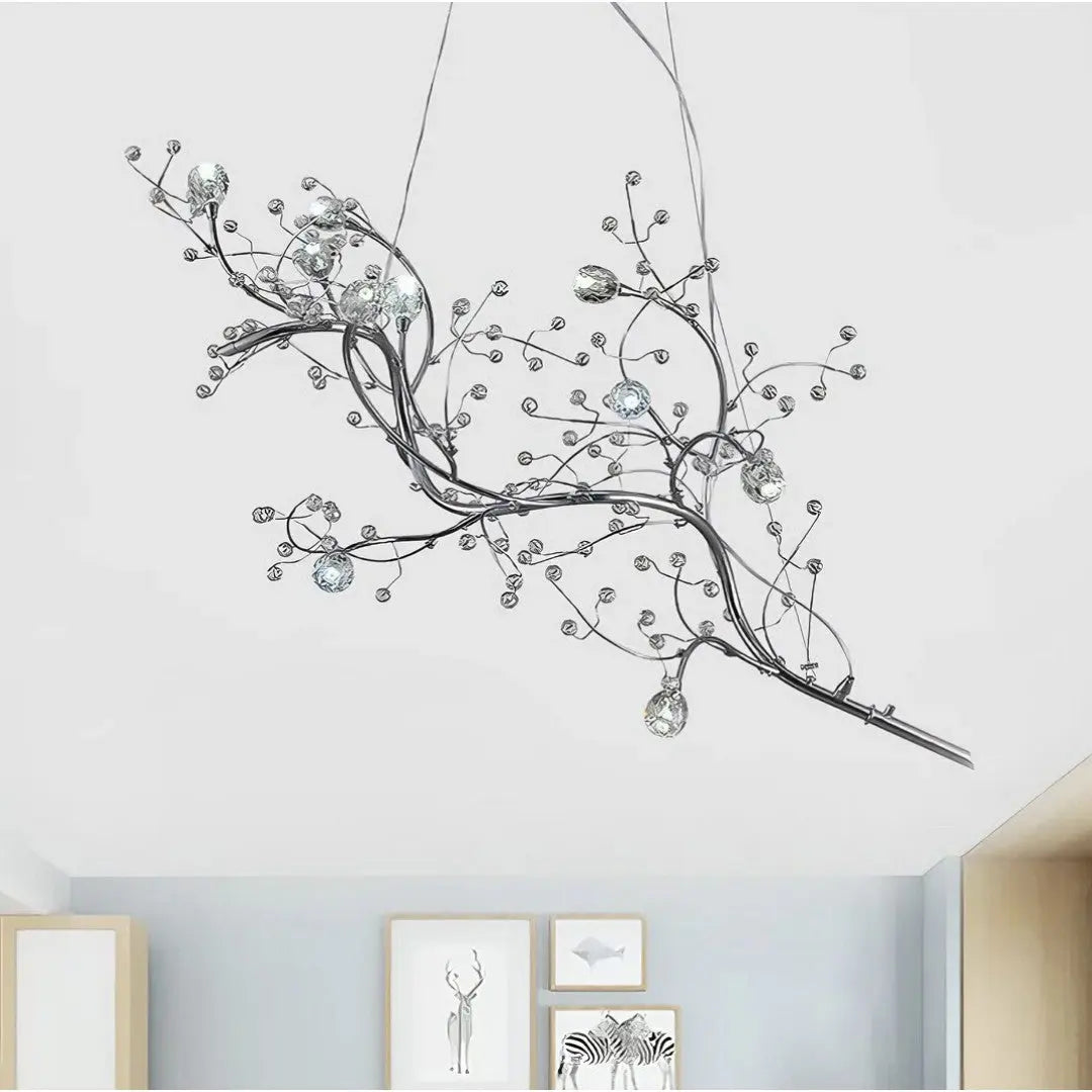 Lustre Verre Artistique en Métal | Yara