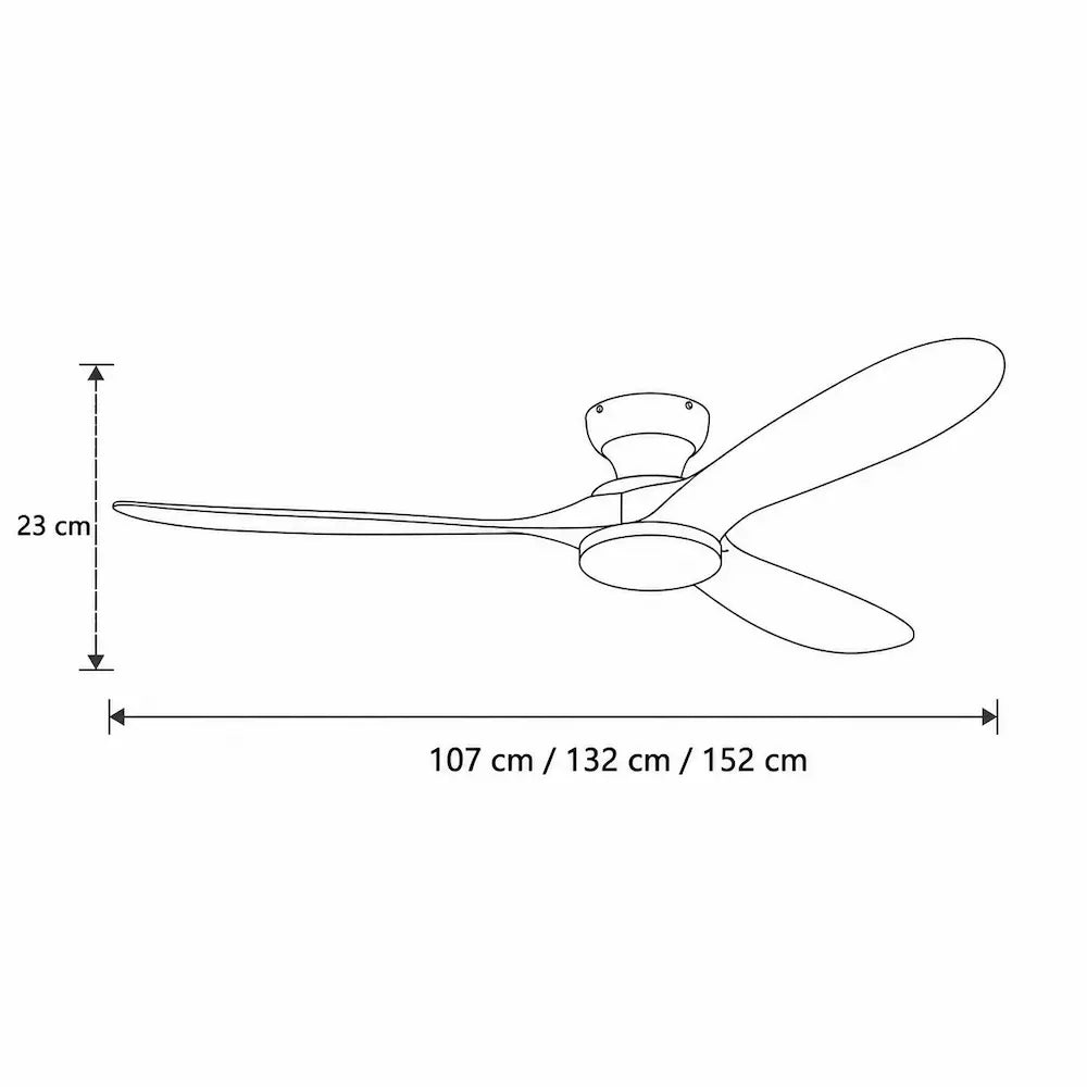 Ventilateur de Plafond Naturel LED | Tavio
