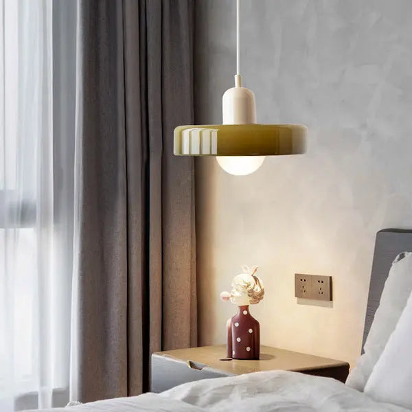 Lampe Suspendue en Verre Coloré Mellan | Sita