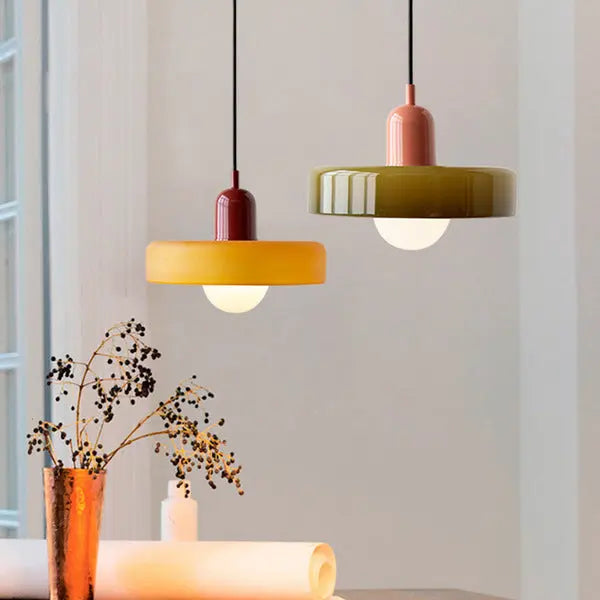 Lampe Suspendue en Verre Coloré Mellan | Sita