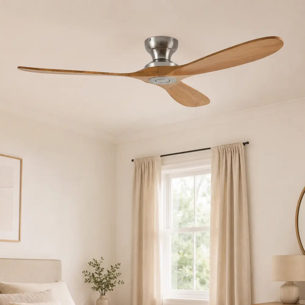Ventilateur de Plafond Bois Naturel | Zelo