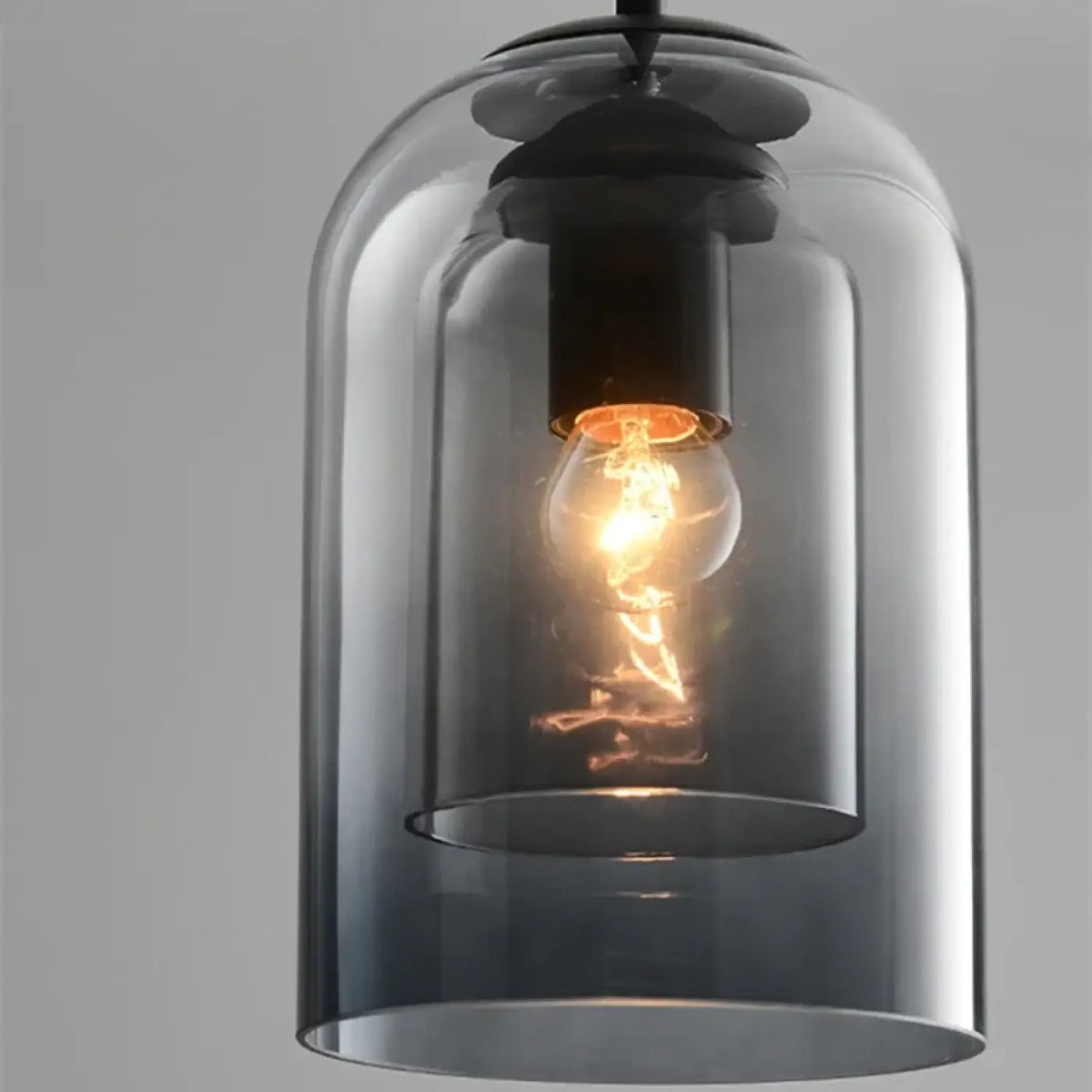 Suspension en Verre Teinté Marron ou Noir | Mona