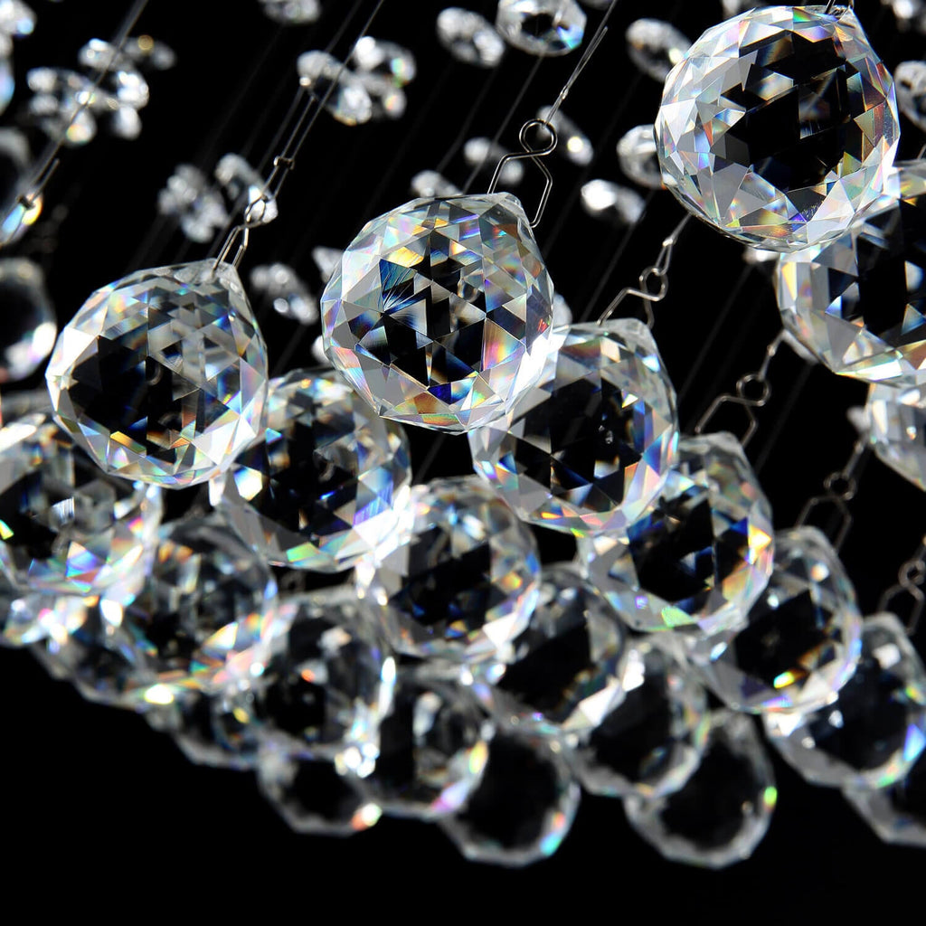 Lustre Spirale Cristal Forme Lune | Malo