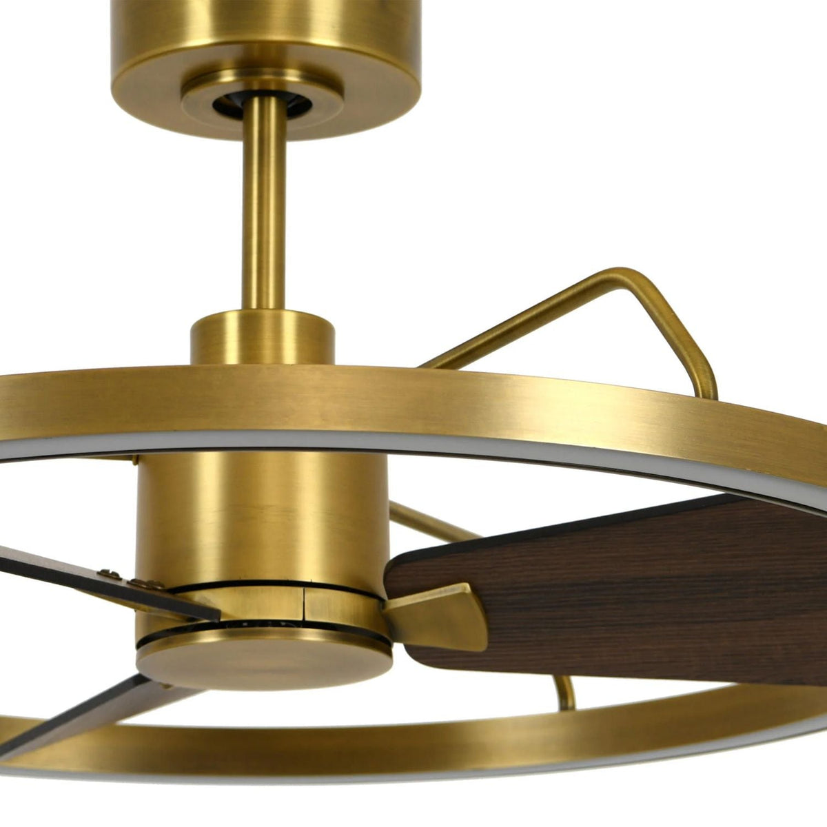 Plafonnier Ventilateur Anneau Laiton | Selo