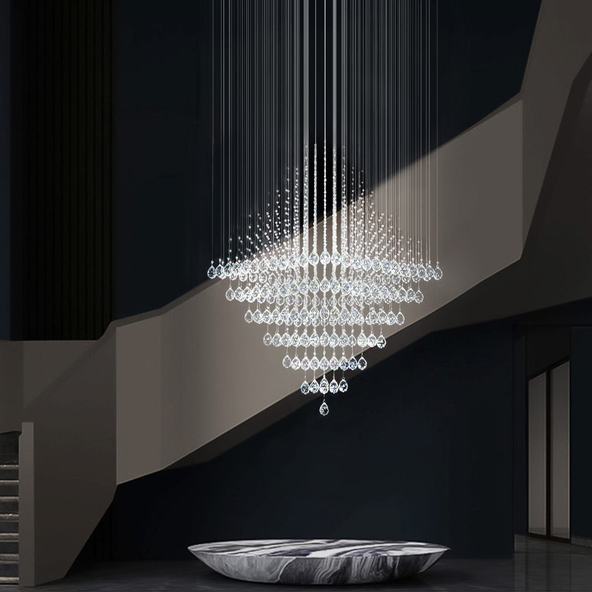 Lustre Diamant Cristal Chrome | Nata