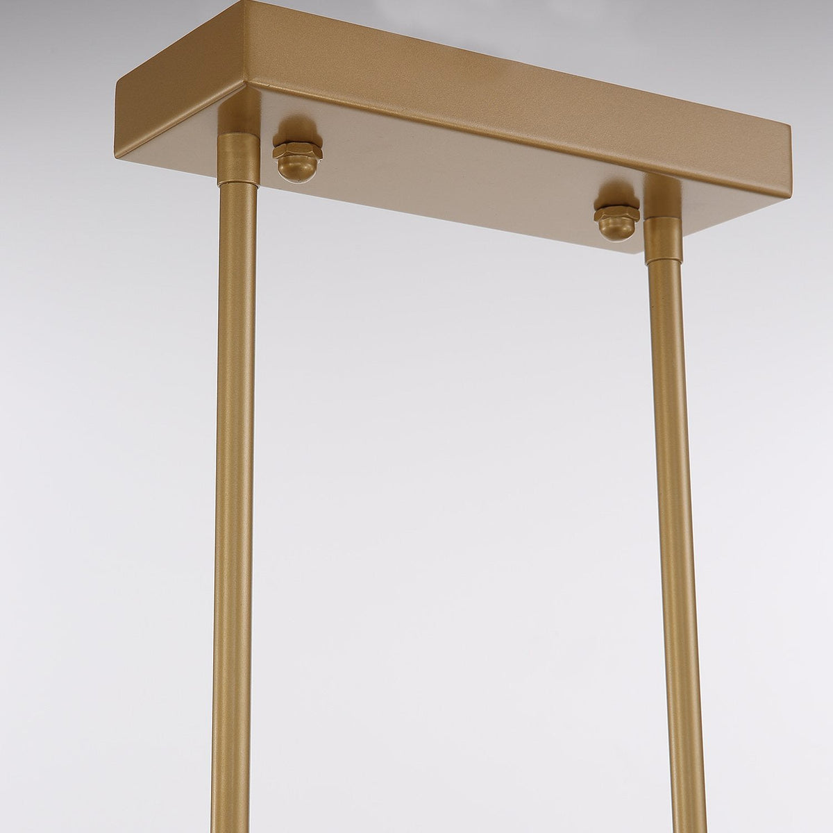 Lustre Rectangulaire Cristal Givré Doré | Nalo
