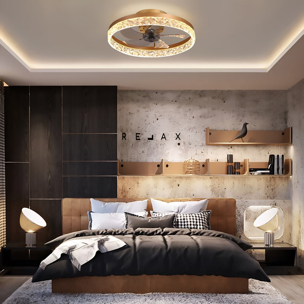 Plafonnier Ventilateur Rond Intégré | Lata