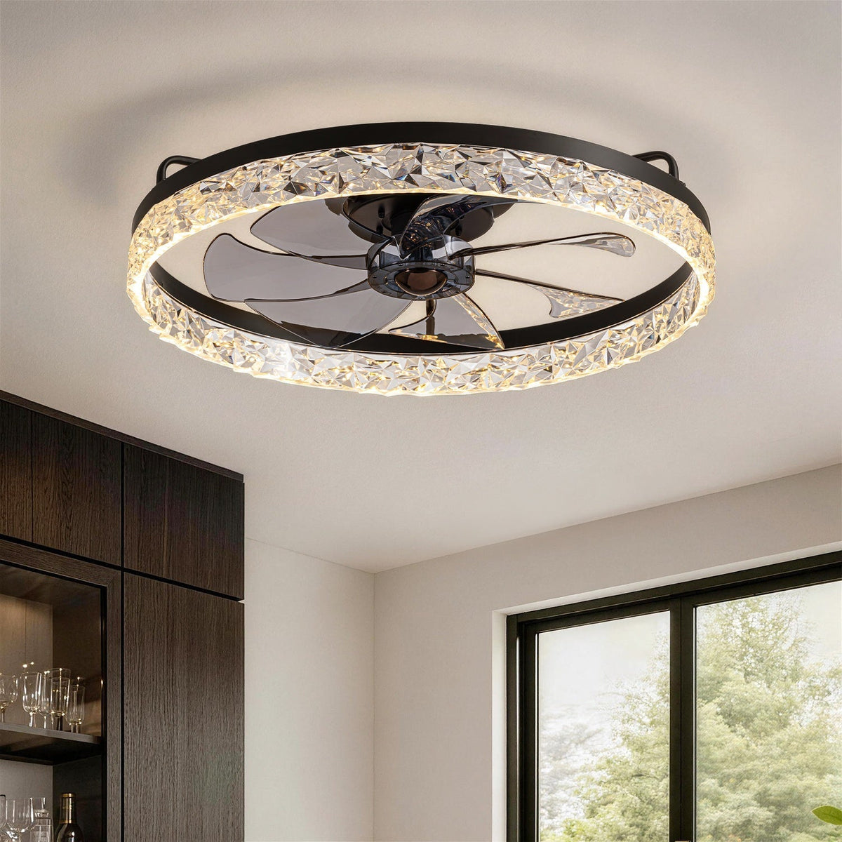 Plafonnier Ventilateur Rond Intégré | Lata