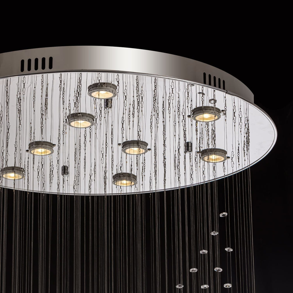 Lustre Spirale Cristal Triple Sphère | Una