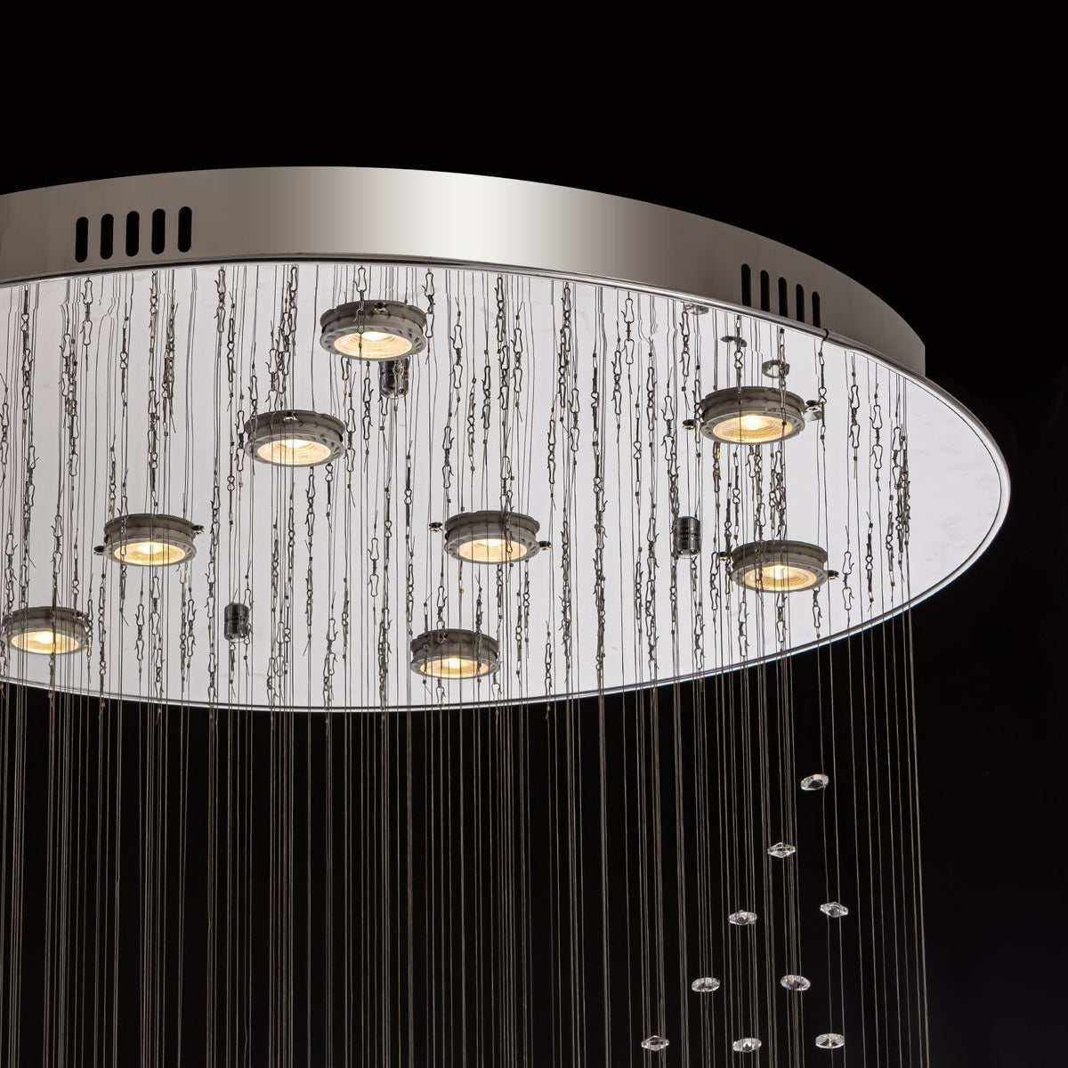 Lustre Spirale Cristal Triple Sphère | Una