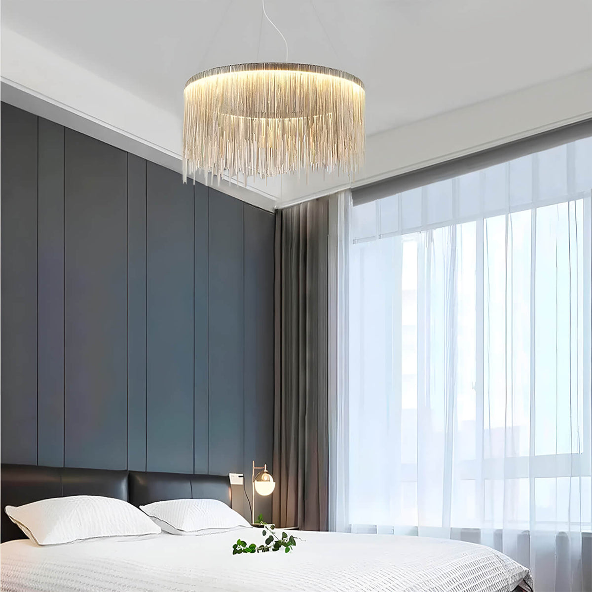 Lustre Rond Aluminium Moderne | Kalo