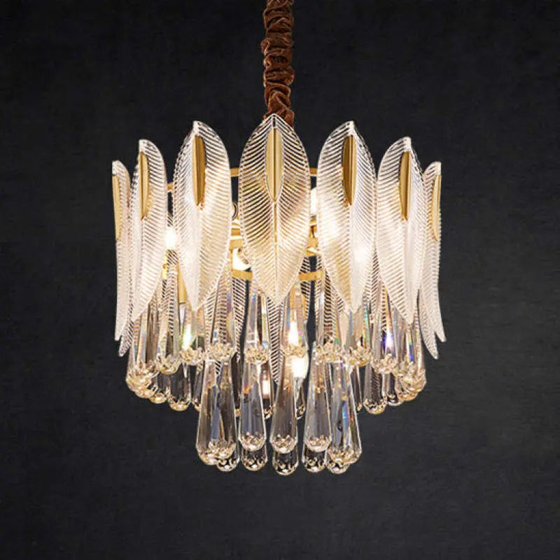 Lustre Suspension en Cristal Élégant | Olo