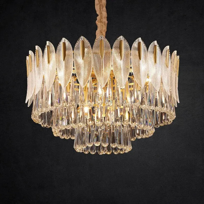 Lustre Suspension en Cristal Élégant | Olo