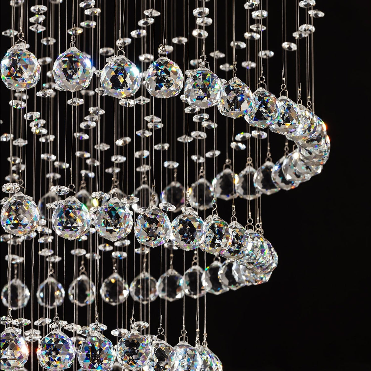 Lustre Spirale Cristal Grand Format | Lasa