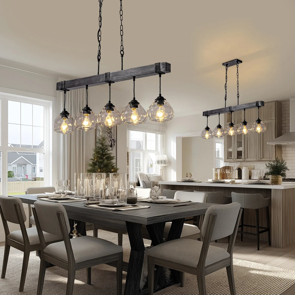 Lustre Cristal Style Farmhouse Chic | Nuro