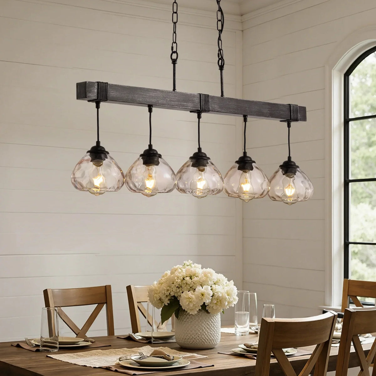 Lustre Cristal Style Farmhouse Chic | Nuro