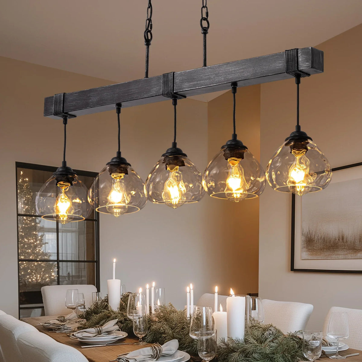 Lustre Cristal Style Farmhouse Chic | Nuro