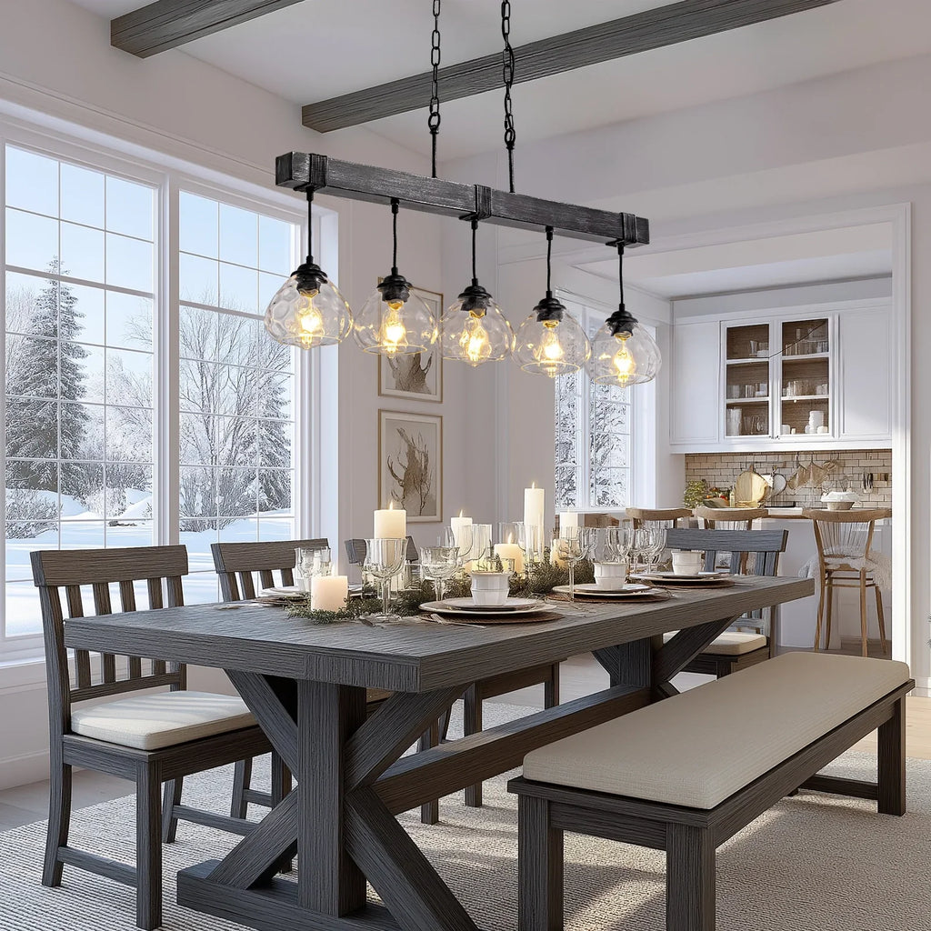 Lustre Cristal Style Farmhouse Chic | Nuro