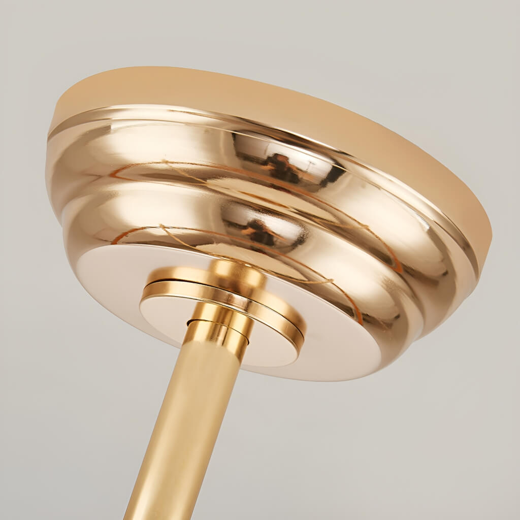 Plafonnier Ventilateur Cristal Doré Oscillant | Hasa