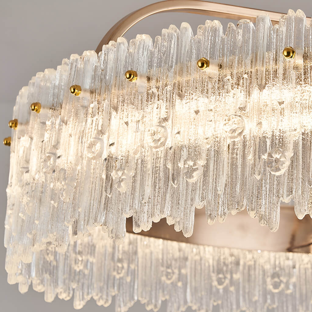 Plafonnier Ventilateur Cristal Doré Oscillant | Hasa