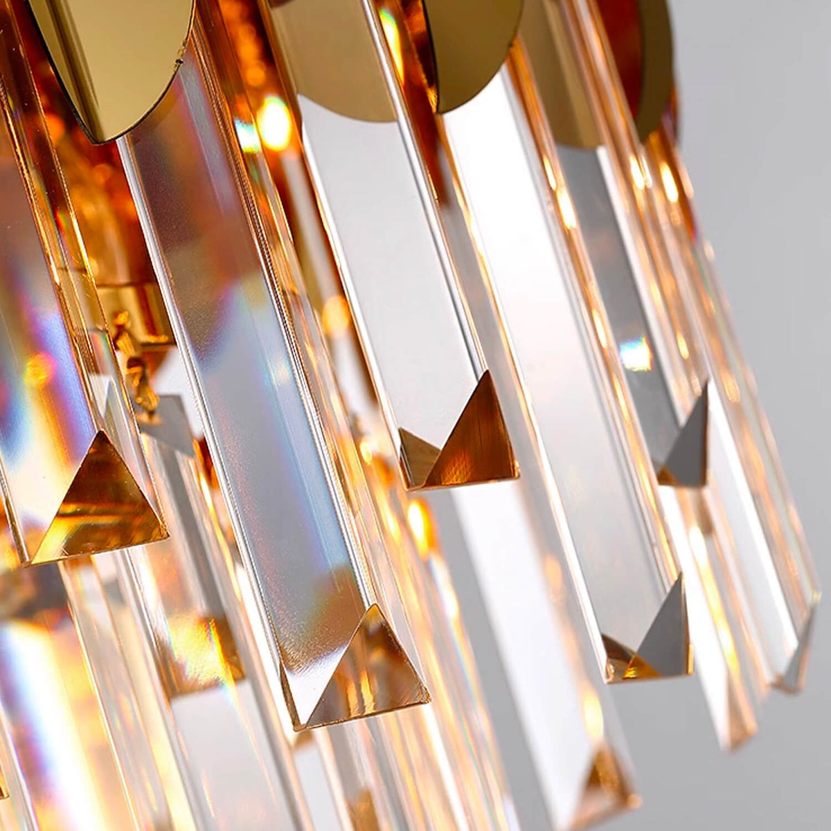 Lustre Cristal Doré Moderne | Reta
