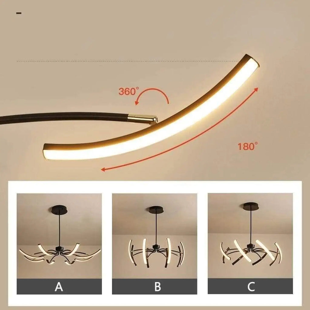 Grand Plafonnier LED Moderne | Lali