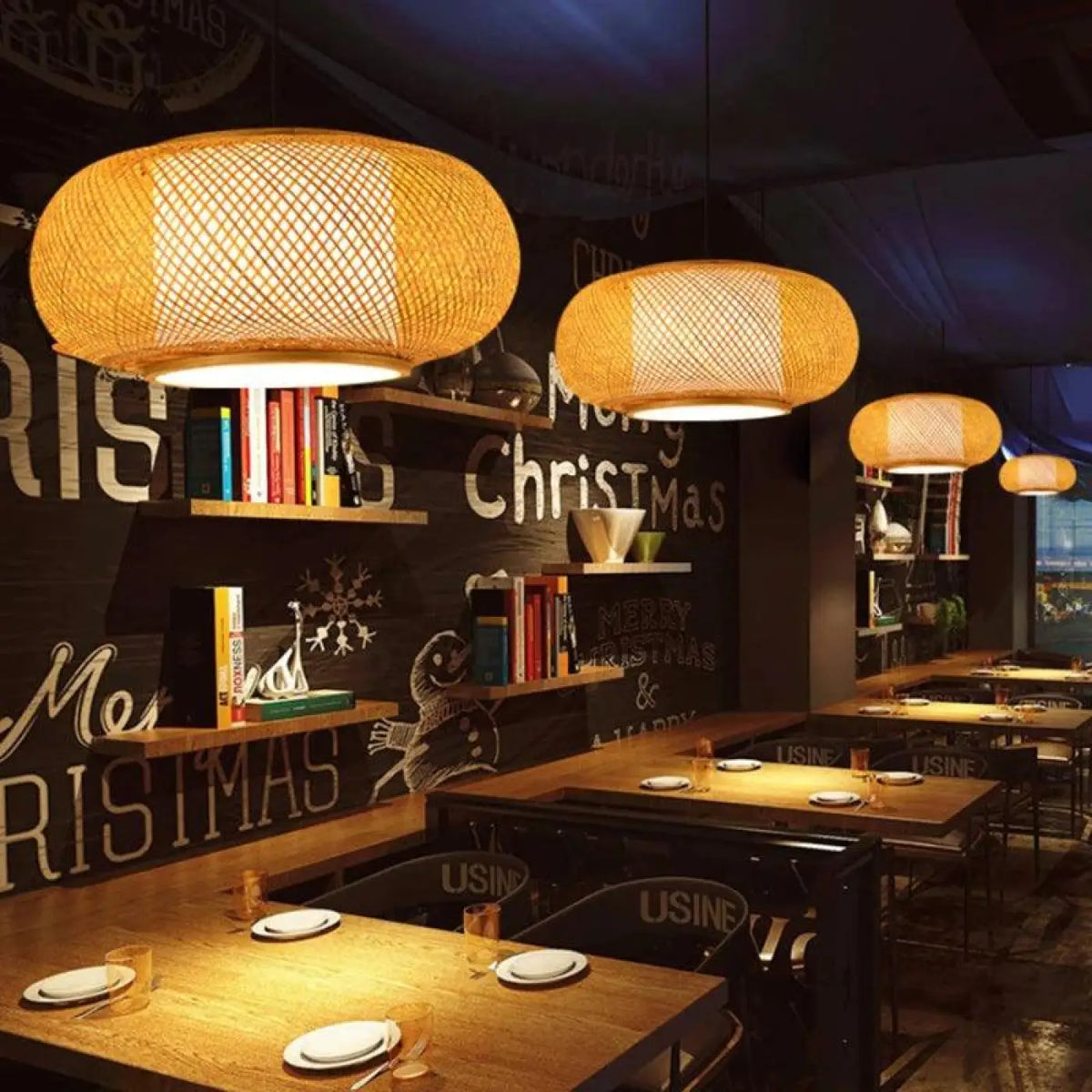 Grande Suspension en Rotin Naturel | Bena
