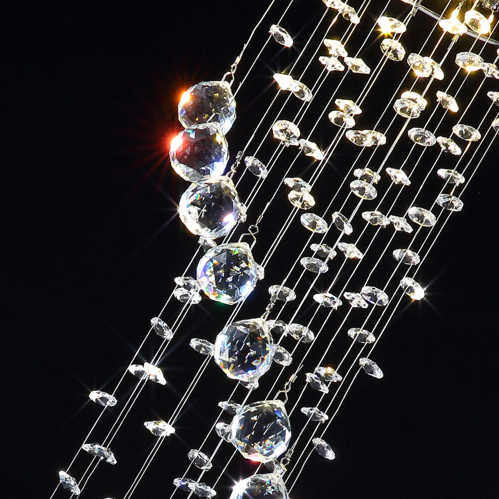 Lustre Spirale Cristal Escalier | Naro