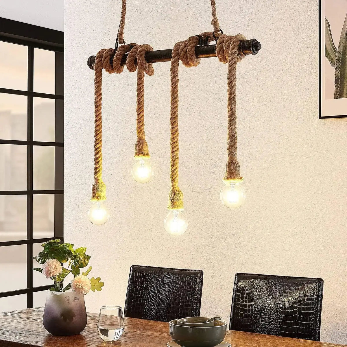 Lampe Suspendue en Corde Vintage | Sira