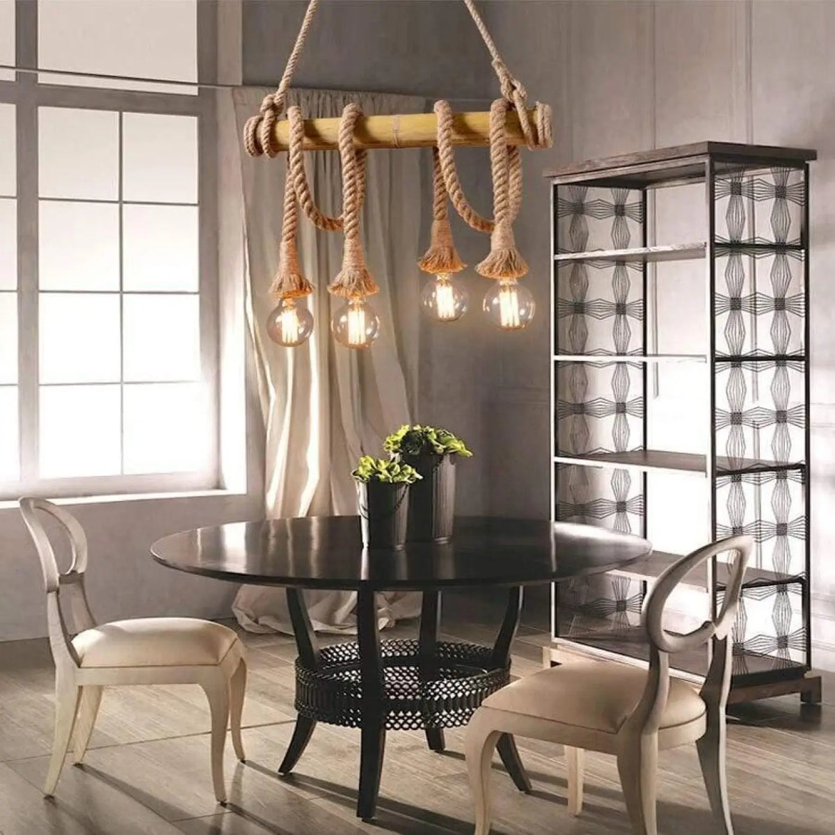 Lampe Suspendue en Corde Vintage | Sira