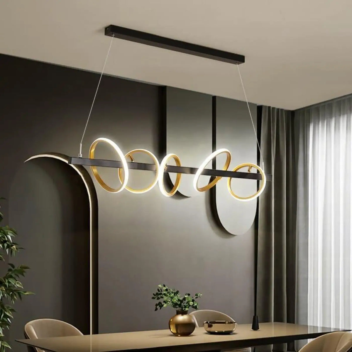 Lampe Suspendue Design Dorée | Kili