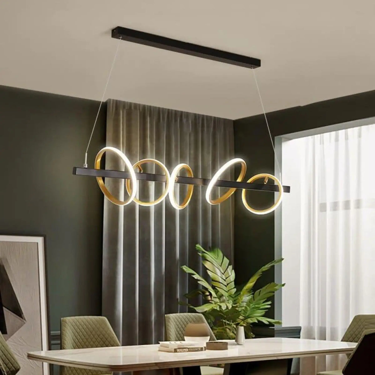 Lampe Suspendue Design Dorée | Kili