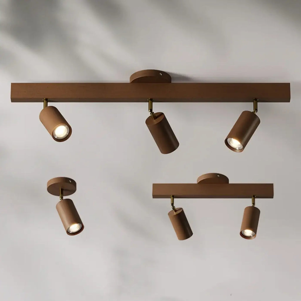 Plafonnier Spots Orientables en Bois Scandinave | Zesa