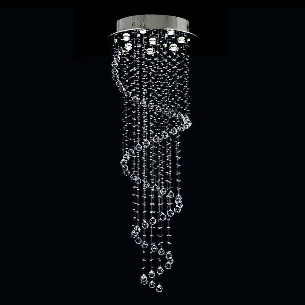 Lustre Spirale Cristal Escalier | Naro