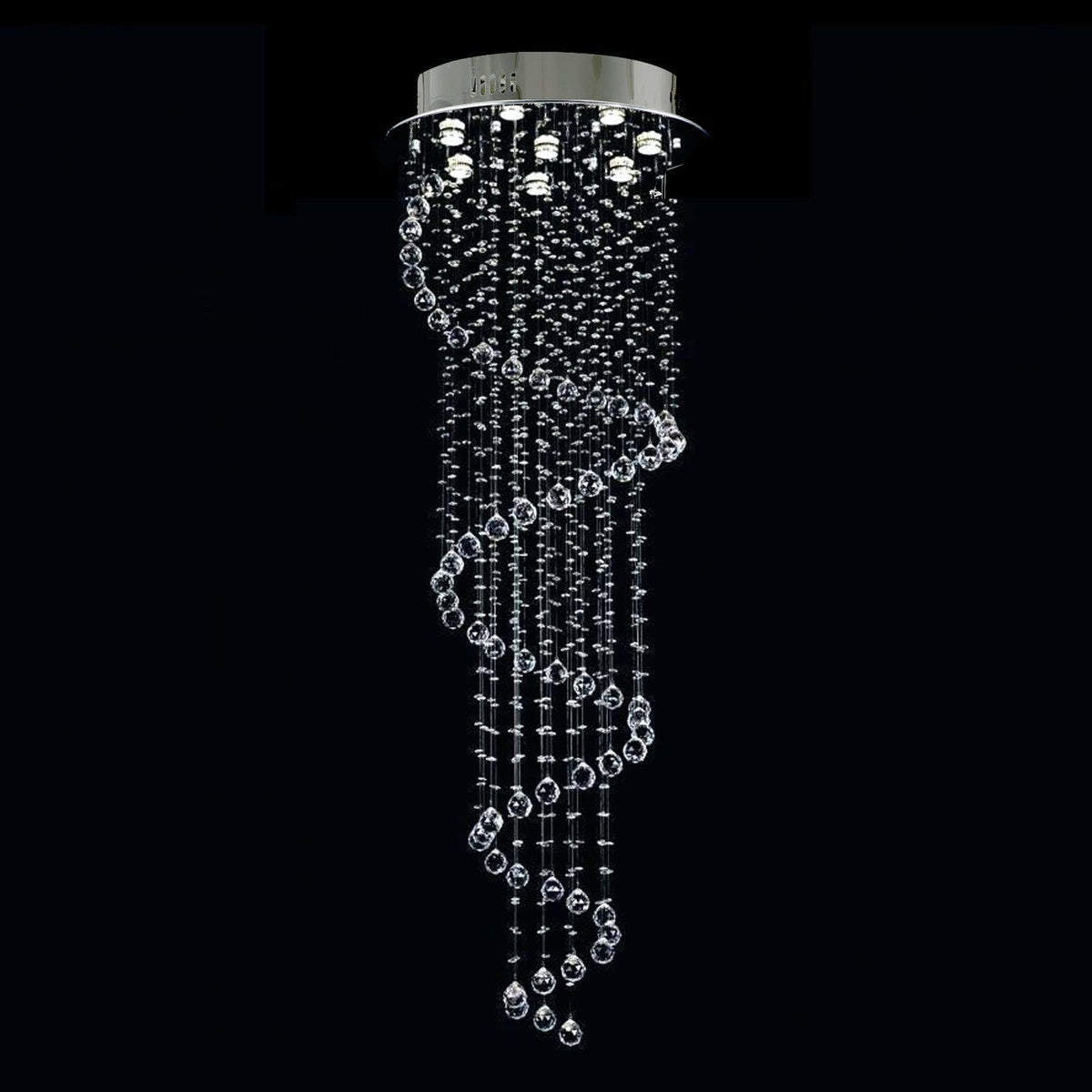 Lustre Spirale Cristal Escalier | Naro