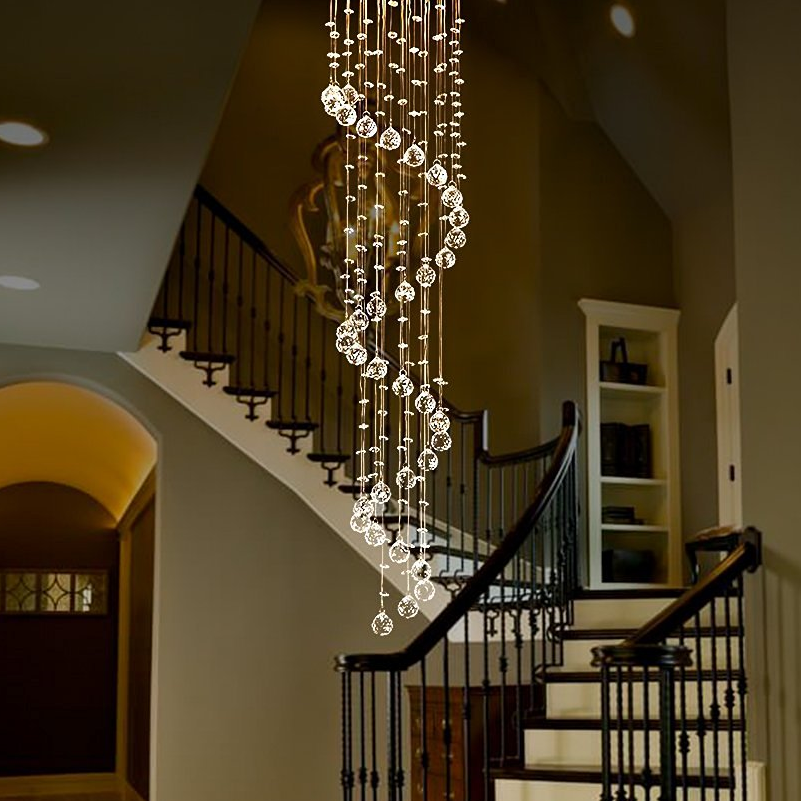 Lustre Spirale Cristal Escalier | Naro