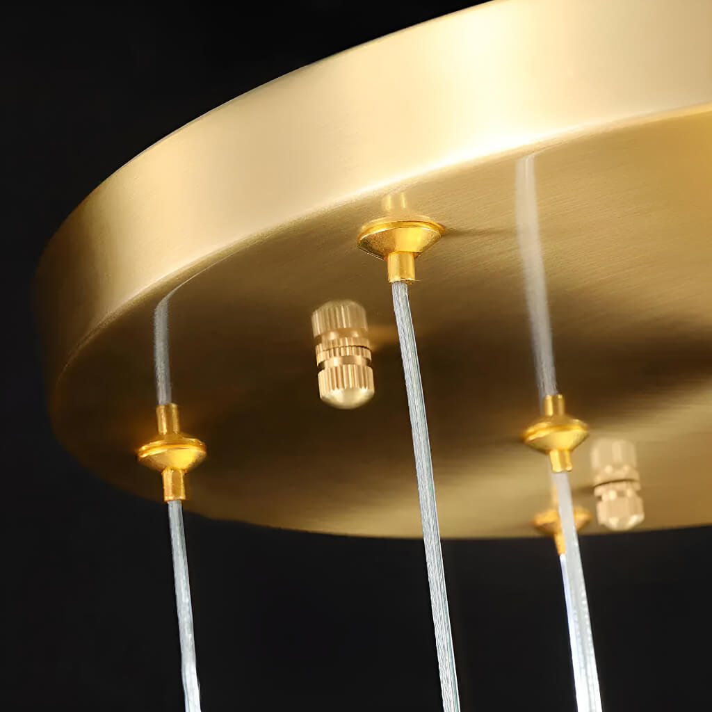 Lustre Cristal Gouttes Dorées | Zona