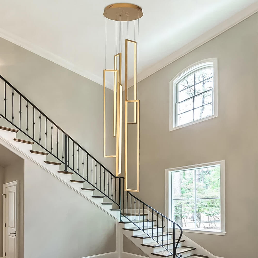 Lustre 5 Lumières LED Connecté Noir | Rimo