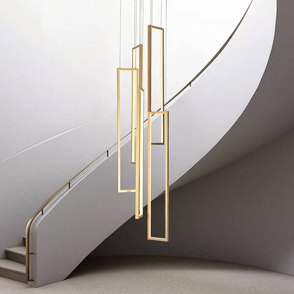 Lustre 5 Lumières LED Connecté Noir | Rimo